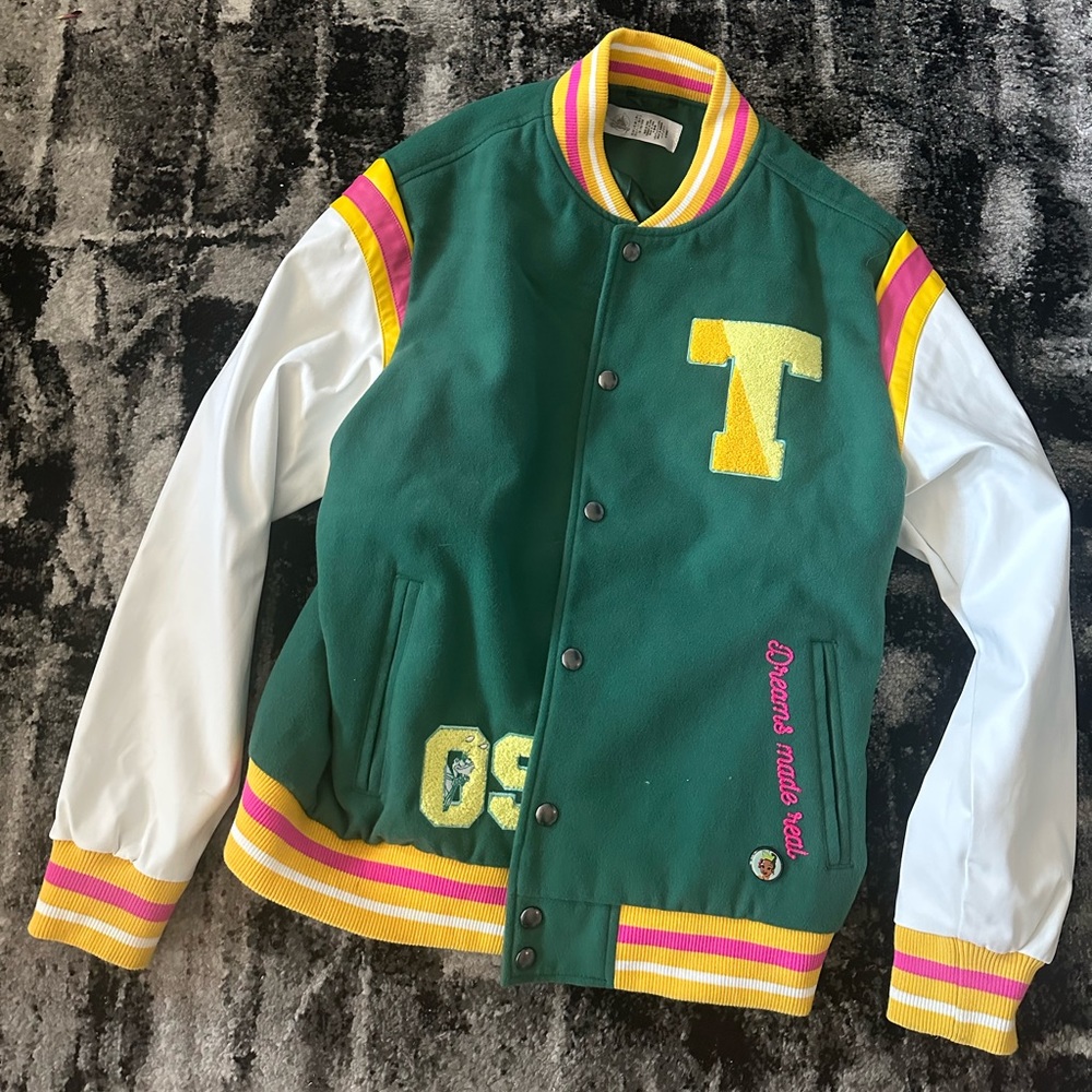 Princess Tiana bomber jacket. Color Me Courtney Design for Disney!